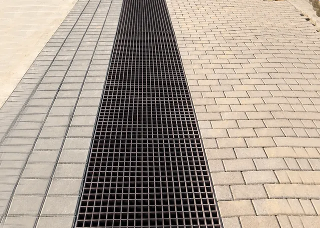 FRP grating drain channel